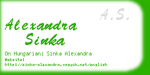 alexandra sinka business card